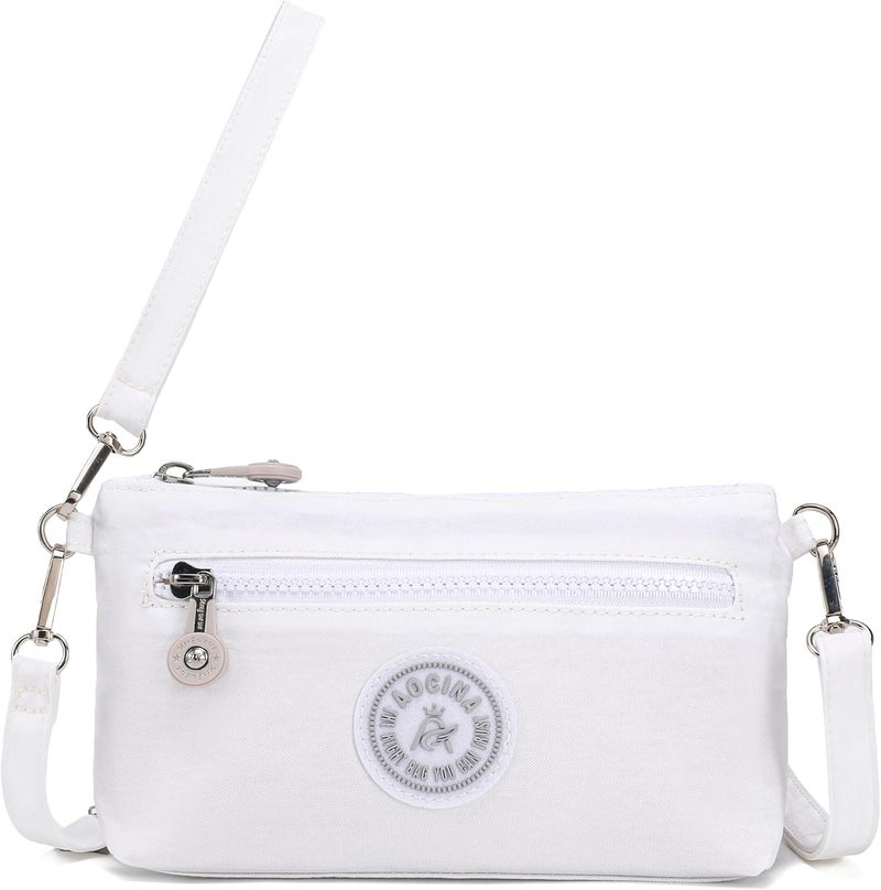 AOCINA Small Wristlet Wallet for Women RFID Blocking Crossbody Purse Gifts for Valentines Day Nylon Cell Phone Purses - Image 1